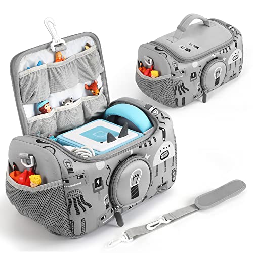 OUKNAK Tragetasche für Toniebox Starter Set, Aufbewahrungstasche für Toniebox Audio Player Tragebox für Toniebox Zubehör Reisetasche für Toniebox (Gray) von OUKNAK