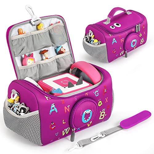 OUKNAK Tragetasche für Toniebox Starter Set, Aufbewahrungstasche für Audio Player, Tragebox für Zubehör, Reisetasche (Violett) von OUKNAK