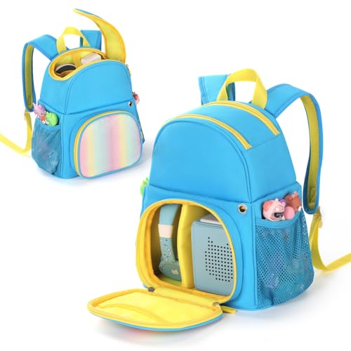 Rucksack für Toniebox, Tragetasche Aufbewahrung für Audioplayer Starter Set und Tonie Figuren & Kopfhörer (Blau) von OUKNAK