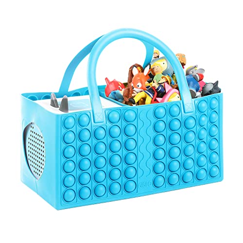 Tasche für Toniebox Starter Set Aufbewahrungstasche für Toniebox Figur, Home Outdoor Handtasche für Tonies Audio Player und Puppen Musikspielzeug Falttasche für Kinder Toniebox Zubehör (Blau) von OUKNAK