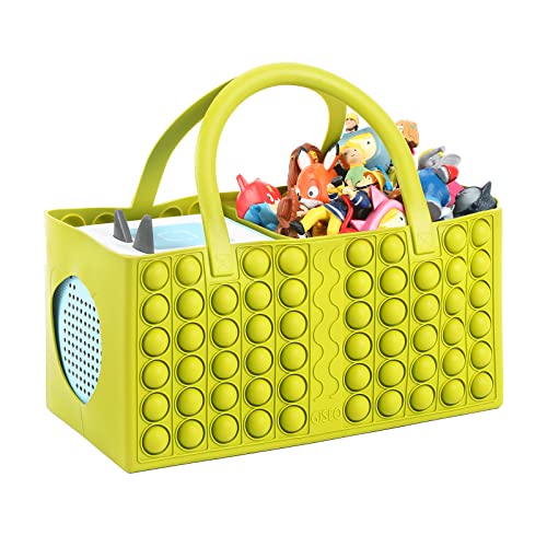 Tasche für Toniebox Starter Set Aufbewahrungstasche für Toniebox Figur, Home Outdoor Handtasche für Tonies Audio Player und Puppen Musikspielzeug Falttasche für Kinder Toniebox Zubehör (Grün) von OUKNAK