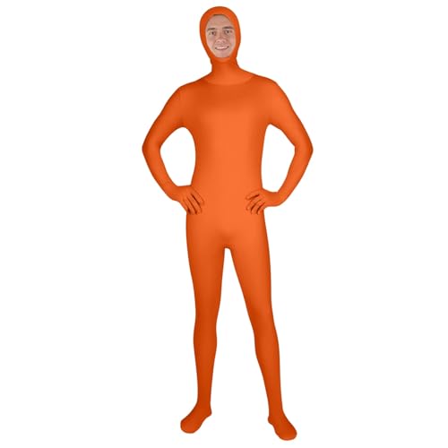 OUMSHBI Invisible Bodysuit Ganzkörperanzug Open Face - Unisex Stretch Zweite Haut, Bühnenkostüm Performance, Fotografie Spezialeffekte, Halloween Zentai Cosplay, Schwarz für Erwachsene OUMSHBI Invisible Bodysuit Ganzkörperanzug Open Face - Unisex Stretch Zweite Haut, Bühnenkostüm Performance, Fotografie Spezialeffekte, Halloween Zentai Cosplay, Schwarz für Erwachsene von OUMSHBI