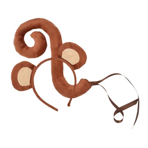 OUNONA 1 Satz Affenkostüm Set mit Stirnband und Teiliges Cosplay Zubehör für Tierkostüme Mottopartys und Aufführungen OUNONA 1 Satz Affenkostüm Set mit Stirnband und Teiliges Cosplay Zubehör für Tierkostüme Mottopartys und Aufführungen von OUNONA