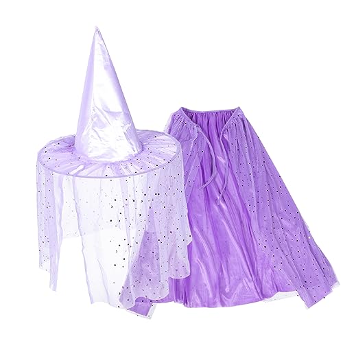 OUNONA 1 Satz Carnival Umhang und Hut Set für Glitzernder Sternen Cape und Maske für Karneval Halloween und Cosplay Bequemes Kostümzubehör für Kreative Auftritte OUNONA 1 Satz Carnival Umhang und Hut Set für Glitzernder Sternen Cape und Maske für Karneval Halloween und Cosplay Bequemes Kostümzubehör für Kreative Auftritte von OUNONA