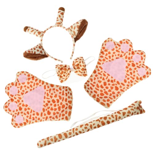 OUNONA 1 Satz Giraffe Kostümset für Erwachsene Teiliges Tierkopfband mit Ohren und für Karneval Cosplay Geburtstagsfeiern und Maskenball Leicht und Tragbar für OUNONA 1 Satz Giraffe Kostümset für Erwachsene Teiliges Tierkopfband mit Ohren und für Karneval Cosplay Geburtstagsfeiern und Maskenball Leicht und Tragbar für von OUNONA