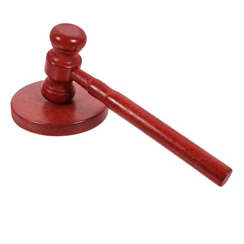 OUNONA 1 Satz Holzrichterhammer mit Basis für Grabwoche Zeremonie Robuster Auktionshammer für Junge und Kreative Rollenspiele OUNONA 1 Satz Holzrichterhammer mit Basis für Grabwoche Zeremonie Robuster Auktionshammer für Junge und Kreative Rollenspiele von OUNONA