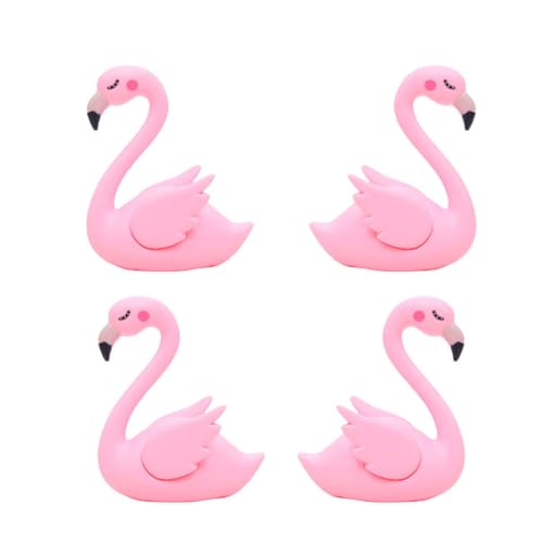 OUNONA 4stücke Flamingo Kunststoff Ornament Kuchendekoration Auto Dekor Für Tisch Und Schreibtisch OUNONA 4stücke Flamingo Kunststoff Ornament Kuchendekoration Auto Dekor Für Tisch Und Schreibtisch von OUNONA