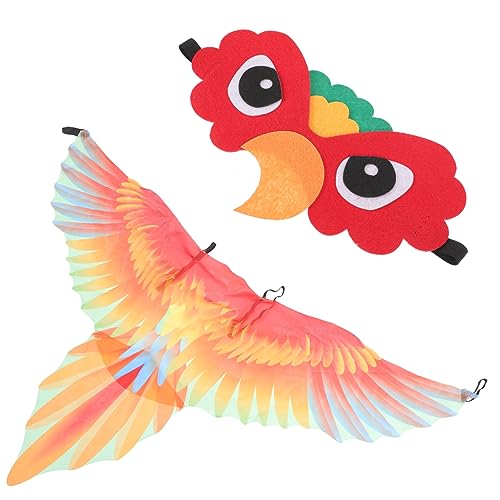 OUNONA 1 Satz Papageienflügel Kostümset für Vogelmantel Maske für Halloween Karneval Geburtstagsfeiern für Kreative Verkleidungen Partys OUNONA 1 Satz Papageienflügel Kostümset für Vogelmantel Maske für Halloween Karneval Geburtstagsfeiern für Kreative Verkleidungen Partys von OUNONA