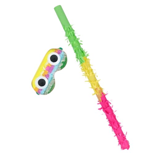 OUNONA 1 Satz Pinata Augenmaske Dekoration für Geburtstagsfeiern Karneval und Familienfeiern für Lustige Pinata Spiele für Erwachsene von OUNONA