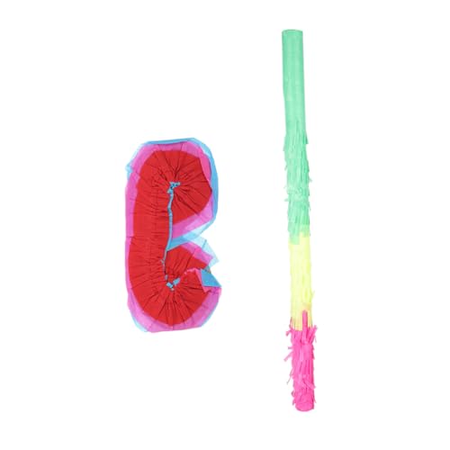 OUNONA 1 Satz Pinata Stock für Bunte Papier Pinata mit Augenbinde für Geburtstagsfeiern und Spielspaß Perfektes Partyzubehör für Unvergessliche von OUNONA