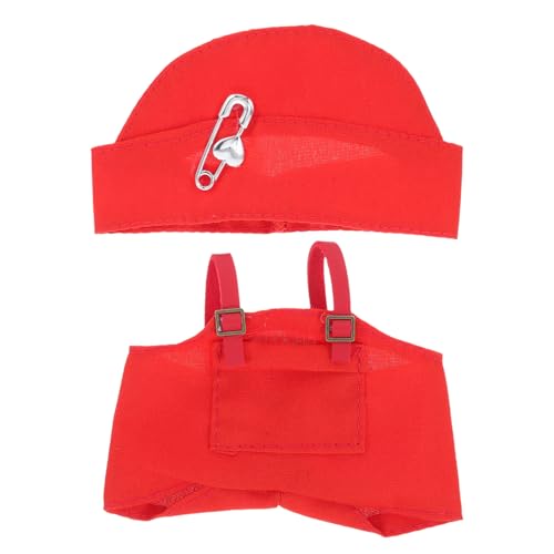 OUNONA 1 Satz Plüschspielzeug Outfit mit Hosenträgern Hut Einfaches Ankleiden für Mädchen Geeignet für Puppen Dress Up Spiele OUNONA 1 Satz Plüschspielzeug Outfit mit Hosenträgern Hut Einfaches Ankleiden für Mädchen Geeignet für Puppen Dress Up Spiele von OUNONA