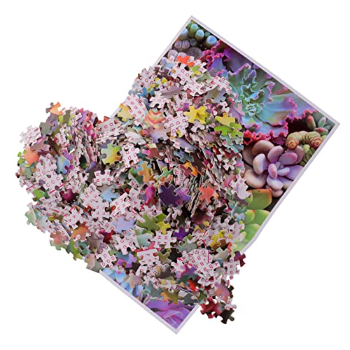 OUNONA 1 Satz Puzzle Jigsaw Puzzle für Erwachsene mit Pflanzenmotiven Lernspielzeug Kreativität und Kognitiven Fähigkeiten für Erwachsene von OUNONA