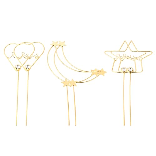 OUNONA 1 Satz Rhinestone Cake Topper Kreative Dekoration Für Torten Mit Mond Stern Und Herzform Tortendeko Für Geburtstagsfeiern Und Hochzeiten 6 Stück OUNONA 1 Satz Rhinestone Cake Topper Kreative Dekoration Für Torten Mit Mond Stern Und Herzform Tortendeko Für Geburtstagsfeiern Und Hochzeiten 6 Stück von OUNONA