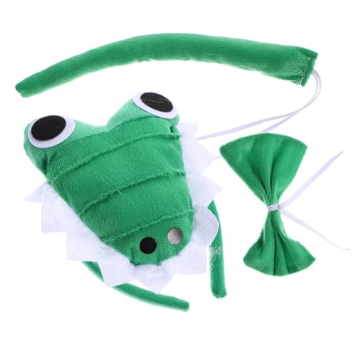 OUNONA 1 Satz Teiliges Tier Kostüm mit Stirnband und Fliege für Halloween und Mottopartys für Cosplay und Tier Themenfeiern von OUNONA