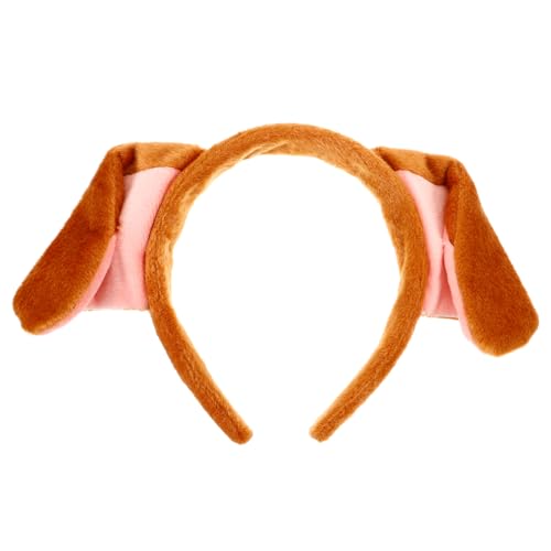 OUNONA 1 Stück Katzenohren Haarreif aus Stoff für Cosplay und Partys Cartoon Hund Ohren Stirnband Flexibel und Bequem für Erwachsene und Kostüm Requisite für Festliche Anlässe von OUNONA