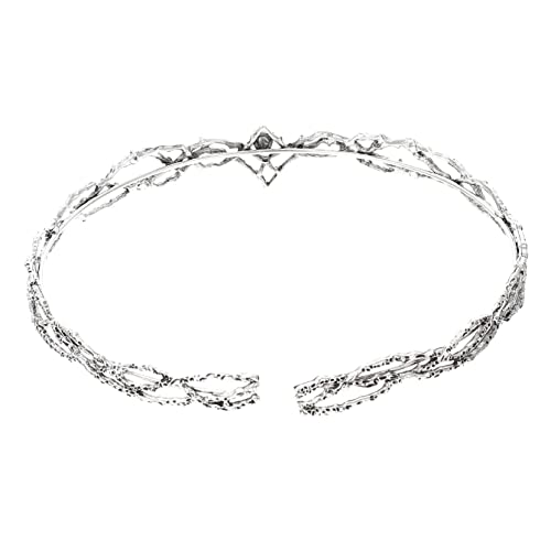 OUNONA 1 Stück Vintage Legierungs Krone für Männer Cosplay Accessoire Hochzeit Party Halloween Stilvolles Haarband Langlebig und Hautfreundlich von OUNONA