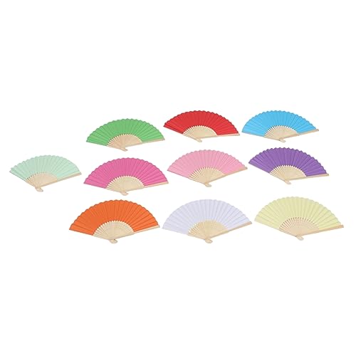 OUNONA 10 Stück Faltbarer Handfächer Farben DIY Papierfächer für Hochzeit Party und Dekoration zum Malen und Gestalten Tragbar und Kreativ OUNONA 10 Stück Faltbarer Handfächer Farben DIY Papierfächer für Hochzeit Party und Dekoration zum Malen und Gestalten Tragbar und Kreativ von OUNONA