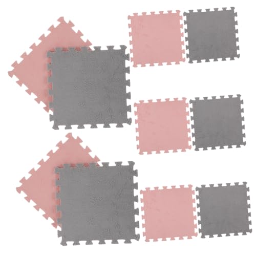 OUNONA 10 Stück Puzzle Spielmatte Teilig Plüschschaum Bodenmatte für rutschfeste Leicht Verlegbare Puzzlematten für Sicheren Spielbereich für Wohnzimmer und Kinderzimmer OUNONA 10 Stück Puzzle Spielmatte Teilig Plüschschaum Bodenmatte für rutschfeste Leicht Verlegbare Puzzlematten für Sicheren Spielbereich für Wohnzimmer und Kinderzimmer von OUNONA