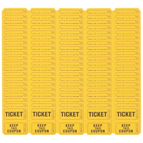 OUNONA 100 Tombola-Lose Auf Rolle 50/50 Doppeltickets Für Veranstaltungen Karnevalsticket-Eintritt Klassenbelohnung Spendenpreise OUNONA 100 Tombola-Lose Auf Rolle 50/50 Doppeltickets Für Veranstaltungen Karnevalsticket-Eintritt Klassenbelohnung Spendenpreise von OUNONA
