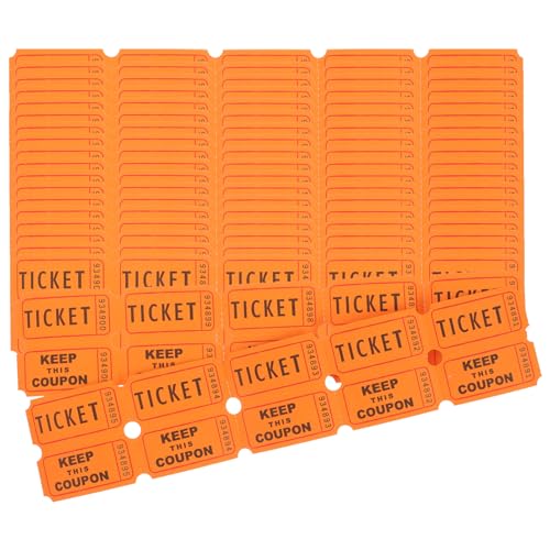 OUNONA 100 Tombola-Lose Auf Rolle 50/50 Doppeltickets Für Veranstaltungen Karnevalstickets Klassenbelohnungen Spendenpreise OUNONA 100 Tombola-Lose Auf Rolle 50/50 Doppeltickets Für Veranstaltungen Karnevalstickets Klassenbelohnungen Spendenpreise von OUNONA