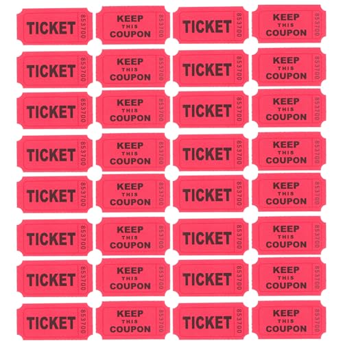 OUNONA 100 Tombola-Lose Auf Rolle 50/50 Doppeltickets Für Veranstaltungen Karnevalstickets Klassenbelohnungen Spendenpreise OUNONA 100 Tombola-Lose Auf Rolle 50/50 Doppeltickets Für Veranstaltungen Karnevalstickets Klassenbelohnungen Spendenpreise von OUNONA
