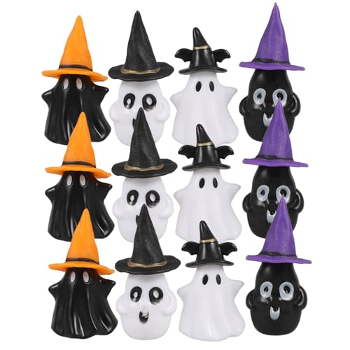 OUNONA 12 Sätze Mini-Geister-Hexenhut winzige Geister Gartendekorationszubehör Miniaturdekor Gruselige Dekorationen Wohnaccessoires Halloween Miniatur-Dinge Zubehör für Terrarien Plastik OUNONA 12 Sätze Mini-Geister-Hexenhut winzige Geister Gartendekorationszubehör Miniaturdekor Gruselige Dekorationen Wohnaccessoires Halloween Miniatur-Dinge Zubehör für Terrarien Plastik von OUNONA