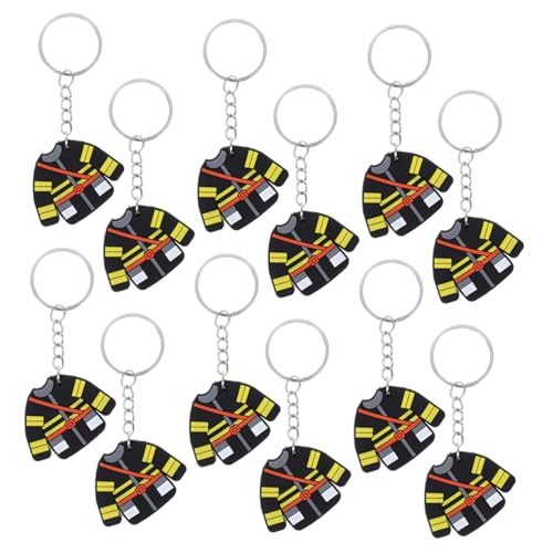 OUNONA 12 Stück Schlüsselanhänger in Feuerwehrkleidung, Süße Schlüsselanhänger, Zubehör Für Männer, Feuerwehr-partygeschenke, Feuerwehr-motto-party-dekorationen, Taschenanhänger OUNONA 12 Stück Schlüsselanhänger in Feuerwehrkleidung, Süße Schlüsselanhänger, Zubehör Für Männer, Feuerwehr-partygeschenke, Feuerwehr-motto-party-dekorationen, Taschenanhänger von OUNONA