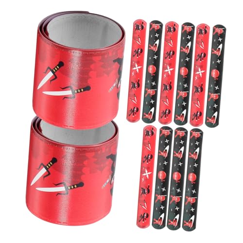 OUNONA 12 Stück Slap Armbänder für Jungen und Kreative Schnapparmbänder für Partys Geburtstagsfeiern und Mitgebsel Designs für Unvergessliche OUNONA 12 Stück Slap Armbänder für Jungen und Kreative Schnapparmbänder für Partys Geburtstagsfeiern und Mitgebsel Designs für Unvergessliche von OUNONA