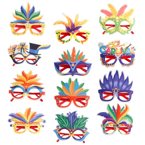 OUNONA 12 Stück Teiliges Partybrillen Leichtes Rahmen Design Karneval Kostüm Dekoration für Erwachsene Festival Brillen Zubehör OUNONA 12 Stück Teiliges Partybrillen Leichtes Rahmen Design Karneval Kostüm Dekoration für Erwachsene Festival Brillen Zubehör von OUNONA
