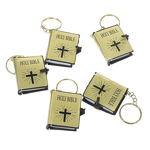 OUNONA 18 Stück Mini Bibel Partyringe Als Geburtstagsgeschenk Bibel Schlüsselanhänger Unisex Anhänger Inspirierender Schlüsselanhänger Bibelvers Schlüsselanhänger Heilige Bibel OUNONA 18 Stück Mini Bibel Partyringe Als Geburtstagsgeschenk Bibel Schlüsselanhänger Unisex Anhänger Inspirierender Schlüsselanhänger Bibelvers Schlüsselanhänger Heilige Bibel von OUNONA
