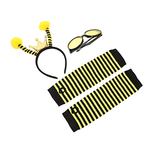 OUNONA 1Satz Bienen Design Sonnenbrille Haarreif Teiliges Festival Kopfschmuck für Erwachsene und Lustige Partydekoration für Unvergessliche Fotos und Tolle Erinnerungen von OUNONA