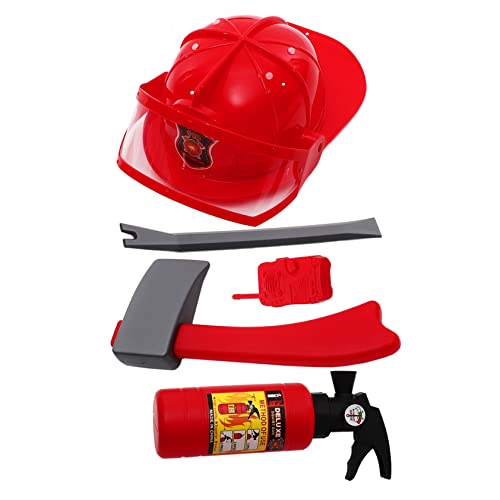 OUNONA Feuerwehrmann Kostüm Satz für Kleinkinder Feuerwehrmann Hut Werkzeuge Zubehör für Rollenspiele 3-5 Spielzeug für Jungen und Mädchen OUNONA Feuerwehrmann Kostüm Satz für Kleinkinder Feuerwehrmann Hut Werkzeuge Zubehör für Rollenspiele 3-5 Spielzeug für Jungen und Mädchen von OUNONA