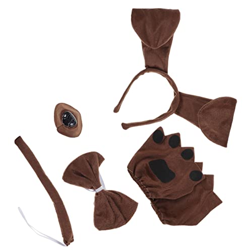 OUNONA 1Satz Kostümset für Teiliges Hundethema mit Stirnband Handschuhen Dekoratives Welpenkostüm für Halloween Mottoparty Fasching Farbenfroh OUNONA 1Satz Kostümset für Teiliges Hundethema mit Stirnband Handschuhen Dekoratives Welpenkostüm für Halloween Mottoparty Fasching Farbenfroh von OUNONA