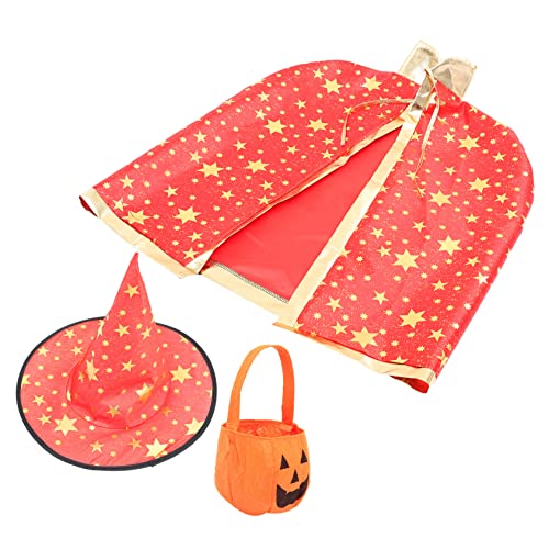 OUNONA 1Satz Kürbiskostüm mit Umhang Hut für Halloween Partys Teiliges für Cosplay Bühnenauftritte Sicher für Kleine OUNONA 1Satz Kürbiskostüm mit Umhang Hut für Halloween Partys Teiliges für Cosplay Bühnenauftritte Sicher für Kleine von OUNONA