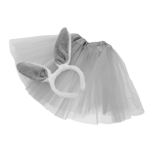 OUNONA 1Satz Ostern Outfit Teiliges mit Kaninchen Haarband Tutu Rock Cosplay Festlichkeiten für Jahren Rocklänge Exquisite Verarbeitung von OUNONA