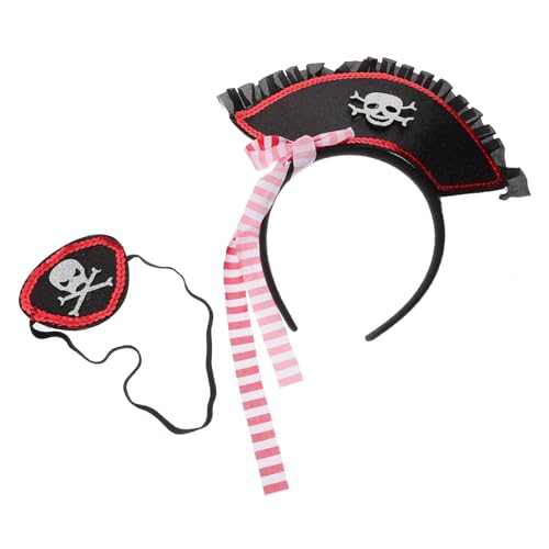 OUNONA 1Satz Piratenkostüm mit Augenmaske Haarband für Halloween Themenpartys Zubehör für Piraten Mottopartys Cosplay Kreative Fotos für Erwachsene OUNONA 1Satz Piratenkostüm mit Augenmaske Haarband für Halloween Themenpartys Zubehör für Piraten Mottopartys Cosplay Kreative Fotos für Erwachsene von OUNONA