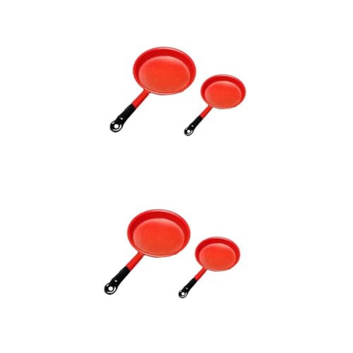 OUNONA 2 Sätze Minipfanne Mini- Pfannen Mini Pfannenwender Kochgeschirr Kochset Miniaturen Miniaturpfannen Aus Metall Metallpfannen Selber Machen Legierung Rot 2 Stück * 2 OUNONA 2 Sätze Minipfanne Mini- Pfannen Mini Pfannenwender Kochgeschirr Kochset Miniaturen Miniaturpfannen Aus Metall Metallpfannen Selber Machen Legierung Rot 2 Stück * 2 von OUNONA