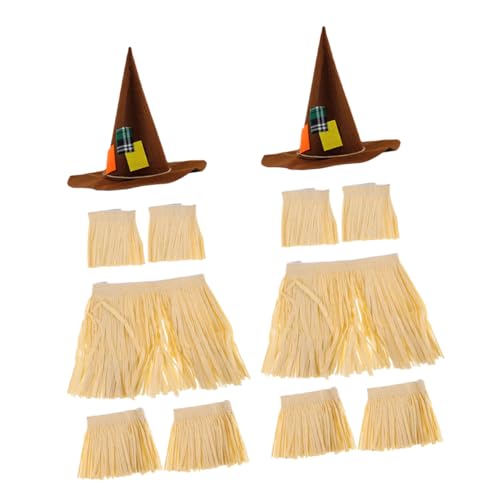 OUNONA 2 Sets Hawaii Themenschmuck Luau Festival Accessoires Hawaii Familien Outfits Tropisches Party Accessoire Gras Outfit Kostüme von OUNONA