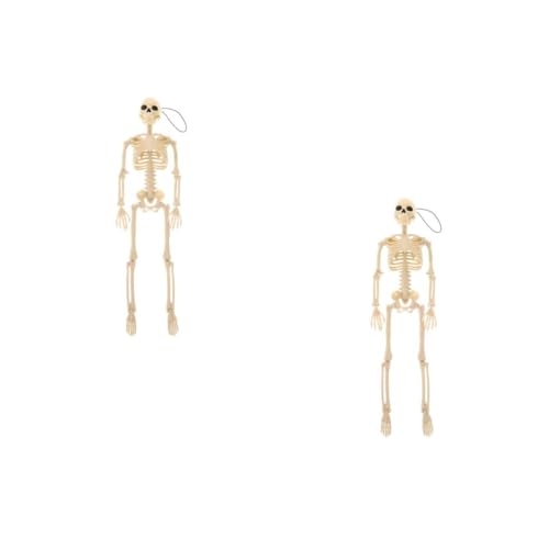 OUNONA 2 Stücke Realistische Kunststoff Skelett Rahmen Skelett Ornament Weiß Halloween Party Dekorationen OUNONA 2 Stücke Realistische Kunststoff Skelett Rahmen Skelett Ornament Weiß Halloween Party Dekorationen von OUNONA