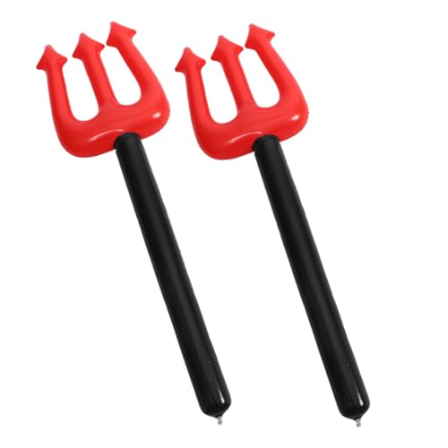 OUNONA 2 Stück Aufblasbare Halloween-Teufel-zubehör Halloween Heugabel Dämon Heugabel Mistgabel Kostüm Zubehör Für Dämonenkostüme Heugabel-stütze PVC OUNONA 2 Stück Aufblasbare Halloween-Teufel-zubehör Halloween Heugabel Dämon Heugabel Mistgabel Kostüm Zubehör Für Dämonenkostüme Heugabel-stütze PVC von OUNONA