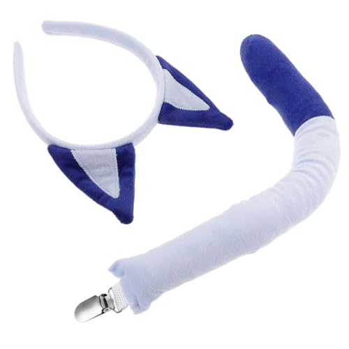 OUNONA 2 Stück Blaues Hundeohr Set mit Plüschohren und Weiches Stirnband für Damen und Mädchen Komfortabel Auffällige Farbe Accessoire für Halloween Kostüm und Cosplay Party OUNONA 2 Stück Blaues Hundeohr Set mit Plüschohren und Weiches Stirnband für Damen und Mädchen Komfortabel Auffällige Farbe Accessoire für Halloween Kostüm und Cosplay Party von OUNONA