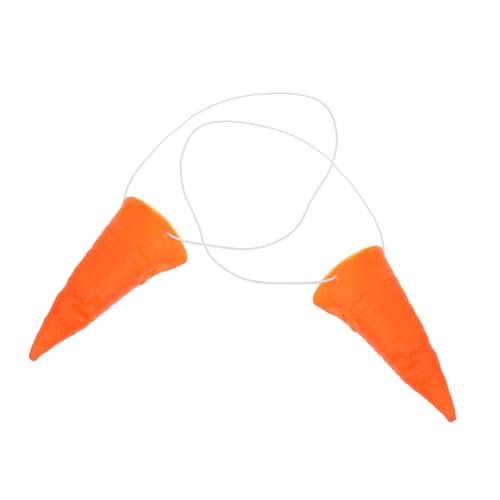 OUNONA 2 Stück Clown-Karotte verkleiden Sich schneemann Nase Karottennasen-Requisiten Cosplay Schneemannnase Schneemann-Kostüm Schneemann-Karottennase Karottennase-Kostüm Vinyl von OUNONA