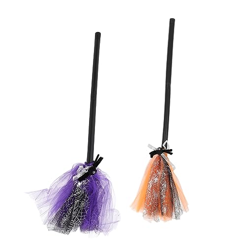 OUNONA 2 Stück Halloween Hexenbesen Teilig Abnehmbar Stabiles Cosplay Zauberbesen Orange und für Kinderkostüme Partydeko und Halloween Verkleidung OUNONA 2 Stück Halloween Hexenbesen Teilig Abnehmbar Stabiles Cosplay Zauberbesen Orange und für Kinderkostüme Partydeko und Halloween Verkleidung von OUNONA