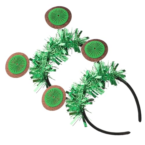OUNONA 2 Stück Kiwi haarreif Grün Party Kopfschmuck Obst Stirnband für Geburtstag Halloween Cosplay Hochwertiges Rutschfestes Kopfband aus Filz und Glitzer für Mädchen und Frauen OUNONA 2 Stück Kiwi haarreif Grün Party Kopfschmuck Obst Stirnband für Geburtstag Halloween Cosplay Hochwertiges Rutschfestes Kopfband aus Filz und Glitzer für Mädchen und Frauen von OUNONA
