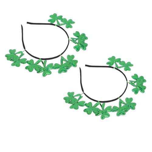 OUNONA 2 Stück Kleeblatt Haarschmuck Leichtes Festival Haarreif Damen für Patricks Day Kostüm Party Bühnenauftritt Modisches Dekoratives Accessoire OUNONA 2 Stück Kleeblatt Haarschmuck Leichtes Festival Haarreif Damen für Patricks Day Kostüm Party Bühnenauftritt Modisches Dekoratives Accessoire von OUNONA
