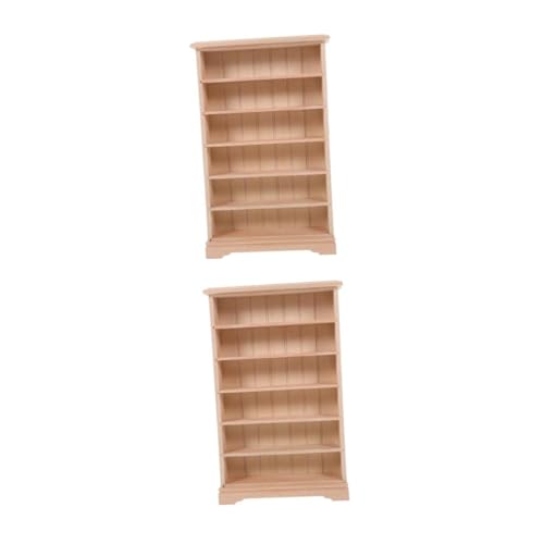 OUNONA 2 Stück Miniaturen-bücherregal- Bücherregal-Modell Puppenhaus Mini-bücherregal Minischrank Für Puppenhaus-bücherregale Mini -hausmöbel Birkensperrholz Beige OUNONA 2 Stück Miniaturen-bücherregal- Bücherregal-Modell Puppenhaus Mini-bücherregal Minischrank Für Puppenhaus-bücherregale Mini -hausmöbel Birkensperrholz Beige von OUNONA