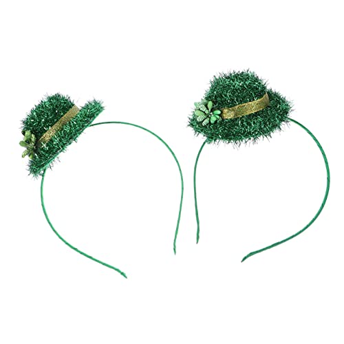 OUNONA 2 Stück Patrick's Day Haarschmuck Grün Kreative Party Stirnbänder Leichtes Material Bequem Für Karneval Kostüm Zubehör von OUNONA