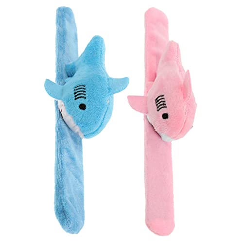 OUNONA 2 Stück Plüsch Hai Klatscharmbänder Niedliche Handgelenk Armbänder für Partys und Schulpreise Blau OUNONA 2 Stück Plüsch Hai Klatscharmbänder Niedliche Handgelenk Armbänder für Partys und Schulpreise Blau von OUNONA