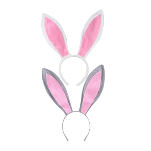 OUNONA 2 Stück Plüsch Hasenohren Haarreif Weiches Bunny Ear Headband für Mädchen Cosplay Kostüm Ostern Party Zubehör Weiß rot OUNONA 2 Stück Plüsch Hasenohren Haarreif Weiches Bunny Ear Headband für Mädchen Cosplay Kostüm Ostern Party Zubehör Weiß rot von OUNONA