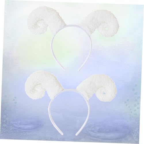 OUNONA 2 Stück Plüsch Schafhörner Haarband Weiches Cartoon Haarreif mit Schafohren Leichtes Party Accessoire für Cosplay Performance und Mädchen Rutschfest und Bequem OUNONA 2 Stück Plüsch Schafhörner Haarband Weiches Cartoon Haarreif mit Schafohren Leichtes Party Accessoire für Cosplay Performance und Mädchen Rutschfest und Bequem von OUNONA